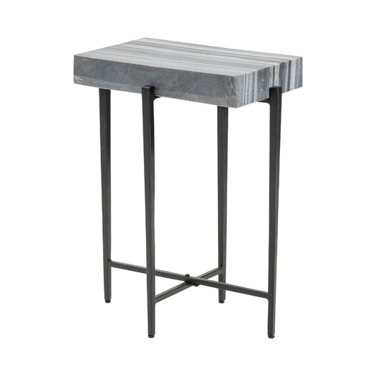 Bailey Marble Block Accent Table