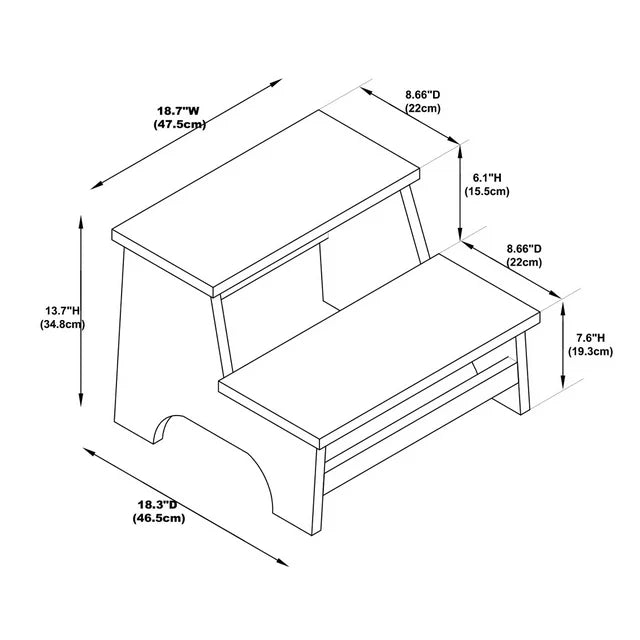 Masonboro Bed Step - White