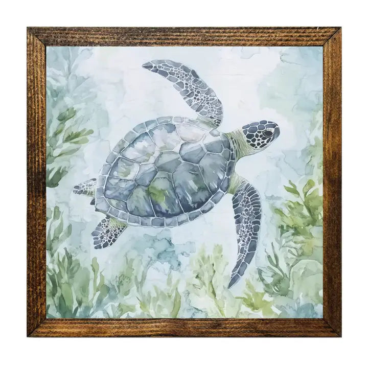 SEA TURTLE SWIMMING (SOLD AS A PAIR)