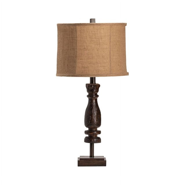 WOODEN RELIC TABLE LAMP