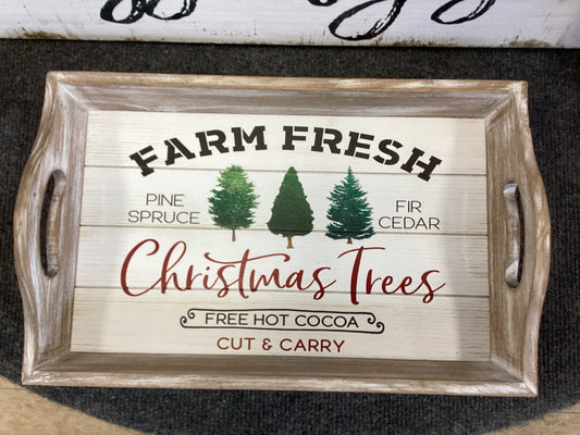 Christmas Tree Farm Tray SM