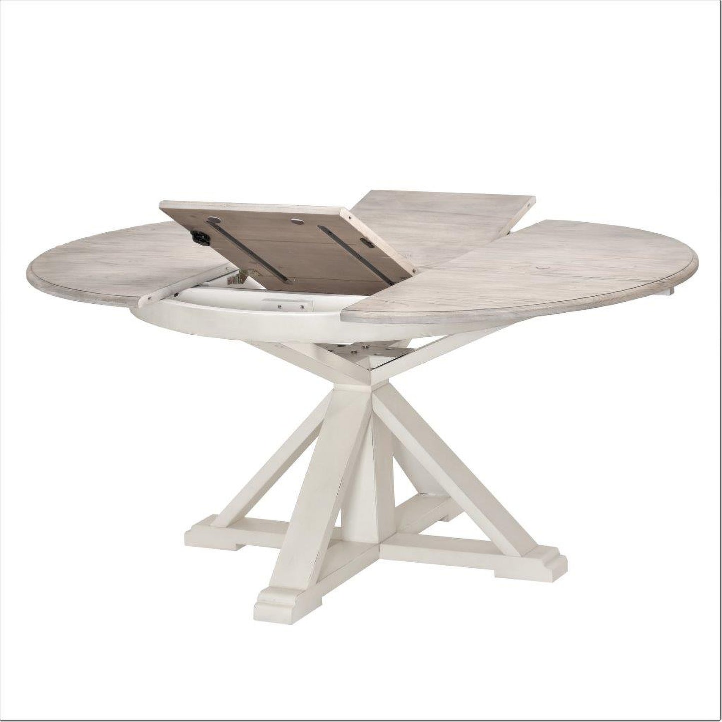 ISLAMORADA 45" ROUND DINING TABLE w/BUTTERFLY LEAF EXTENSION