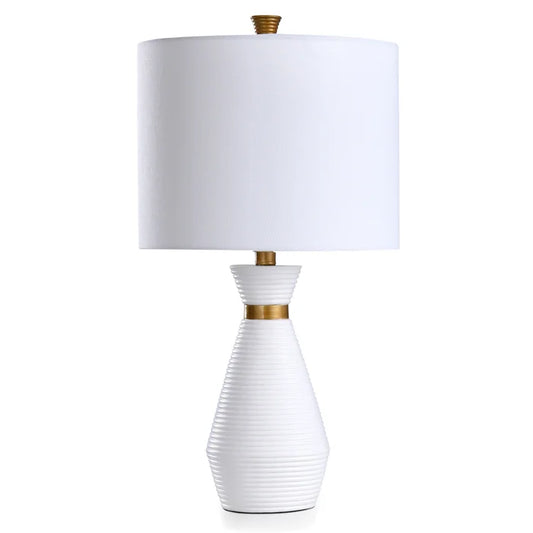 SATIN WHITE TABLE LAMP