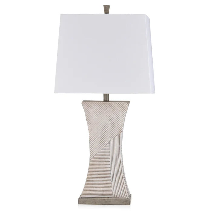 JOES WHITE & FINN TBALE LAMP