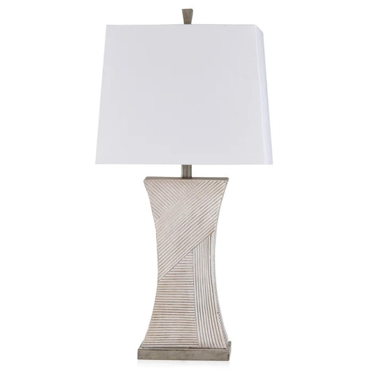 JOES WHITE & FINN TBALE LAMP