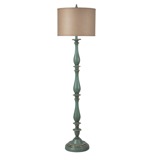 Green Poly Floor Lamp