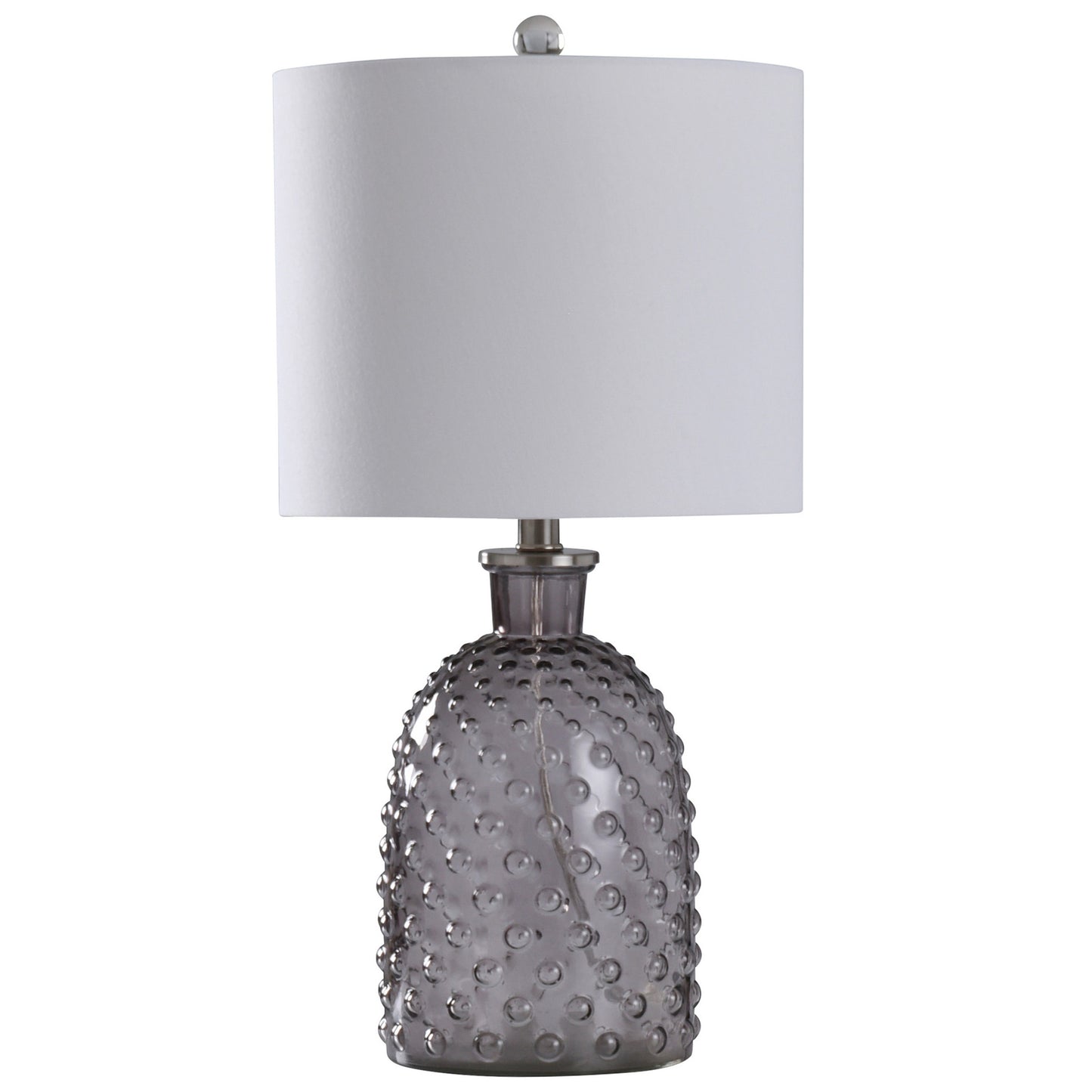 SMOKE GLASS TABLE LAMP