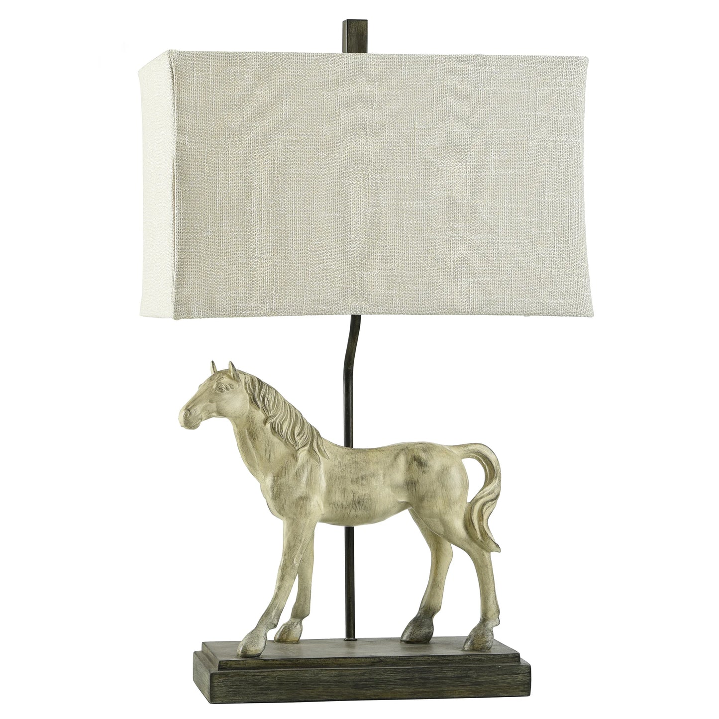 DAPPLE GRAY HORSE LAMP LARGE