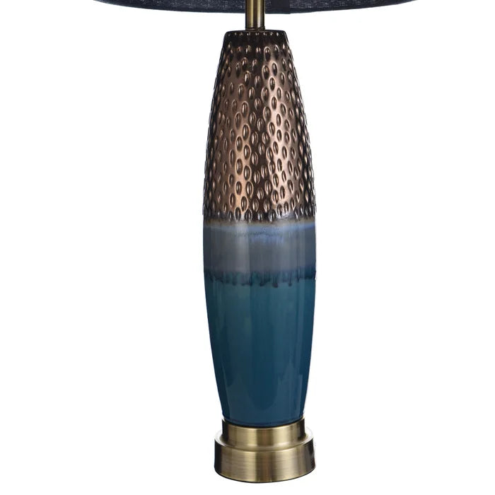 BEDFORD CERAMIC & COPPER LAMPS