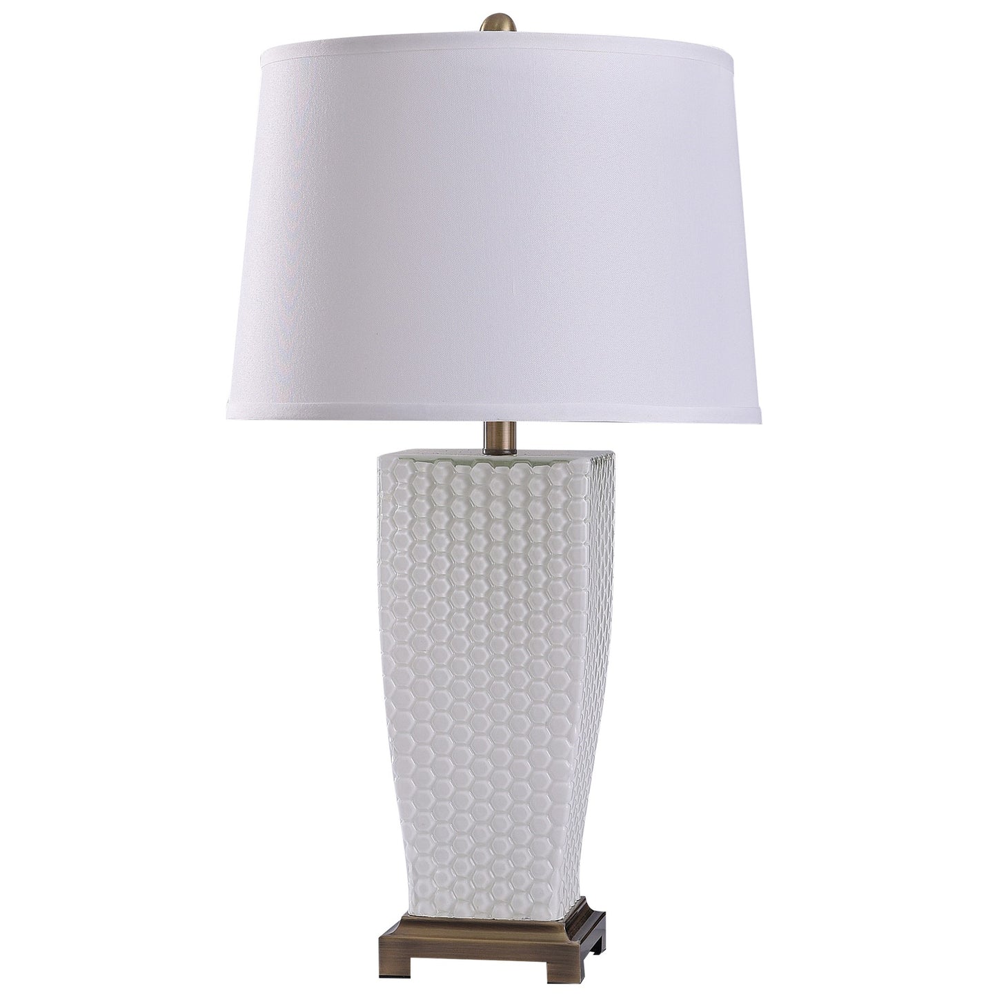 White Spray Table Lamp