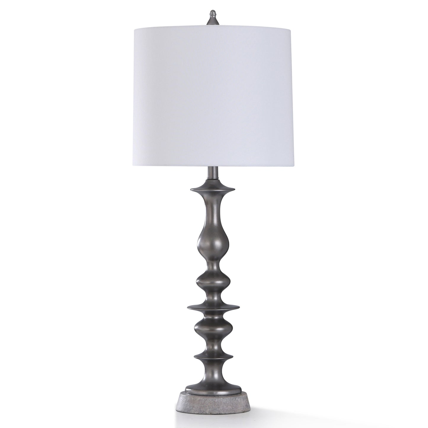 SILVER POLY TABLE LAMP