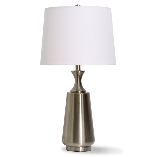 BRUSHED STEEL TOUCH ME TABLE LAMP