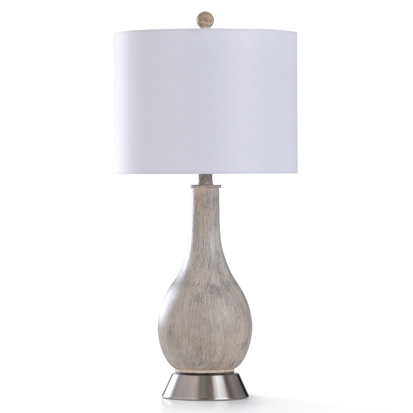 GRAY WASH TABLE LAMP