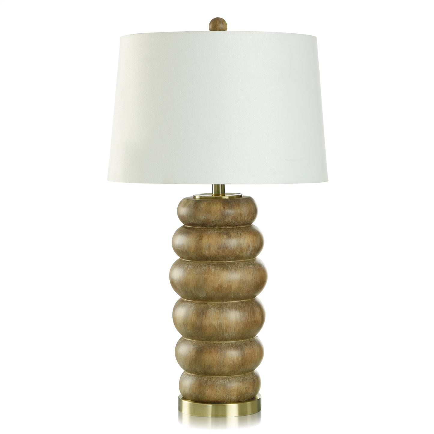 BROWN WASHED TABLE LAMP