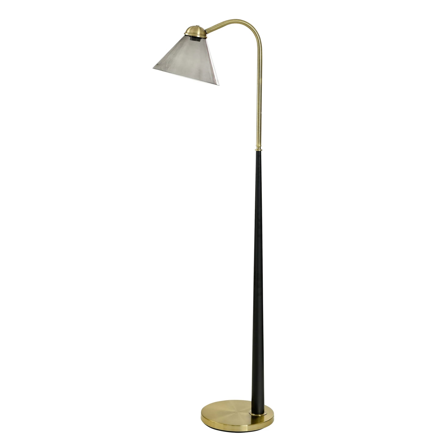 ENGLISH GOLD STEEL FLOOR LAMP