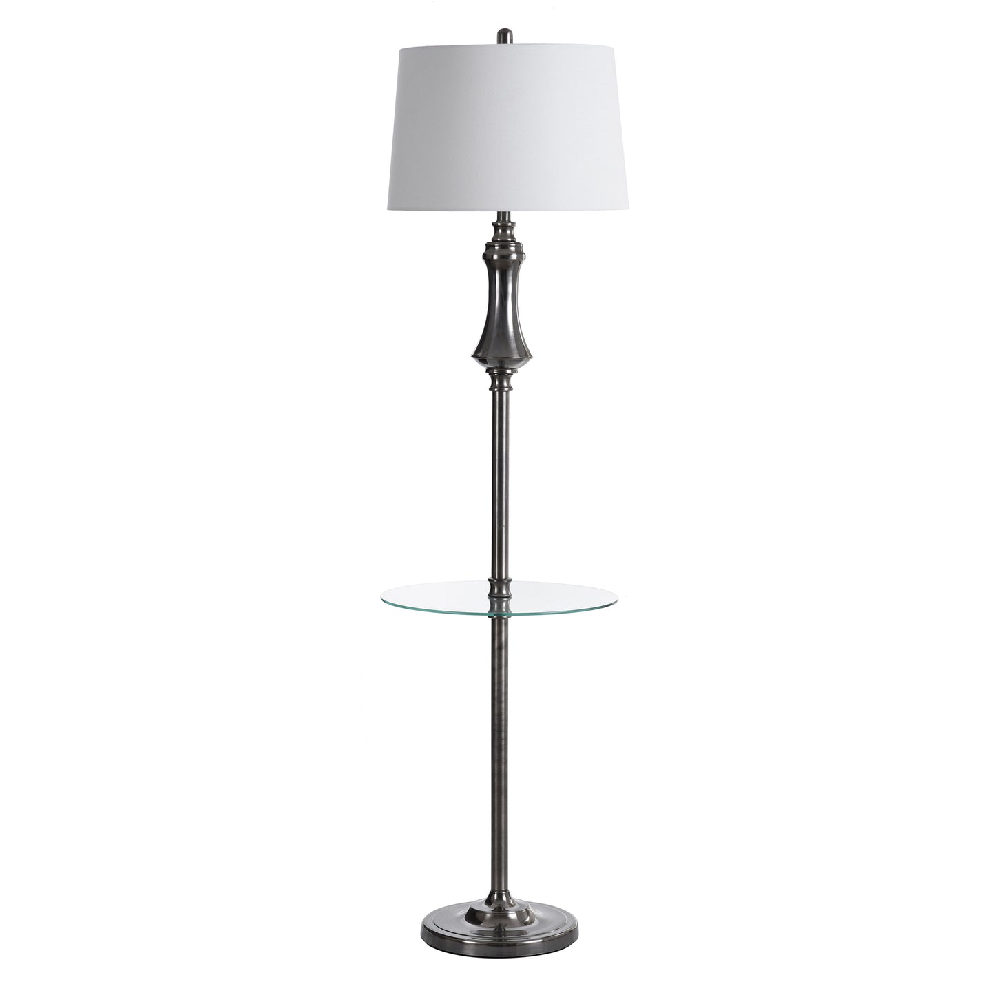 BRUSHED SILVER FLOOR LAMP