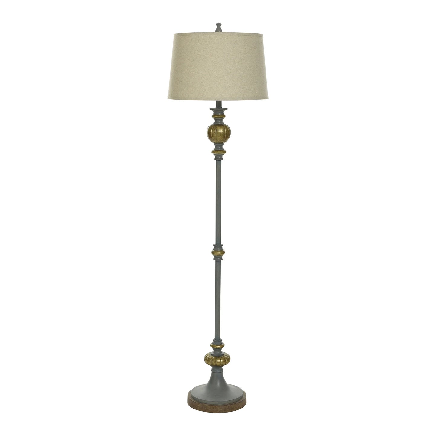 AGED GOLD FLOOR LAMP