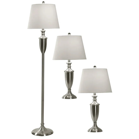 BRUSH STEEL FLOOR LAMP