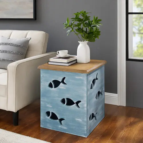 GOLDIE BLUE FISH TABLE