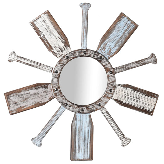 WEATHERED OARS Beveled Mirror