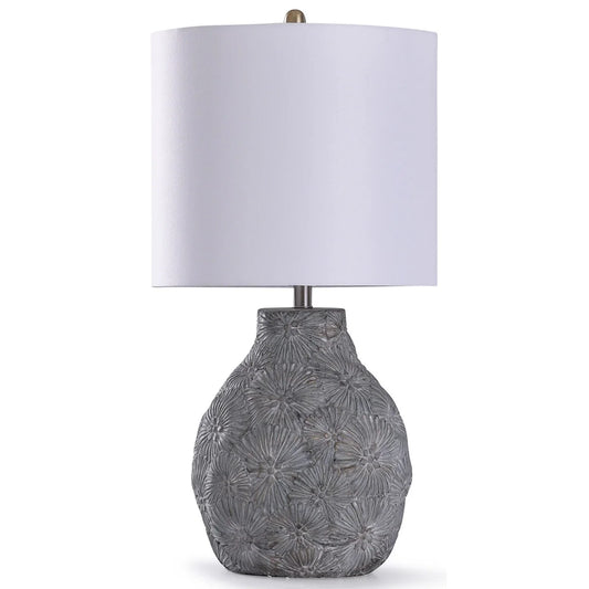 FLORAL CONCRETE LAMP