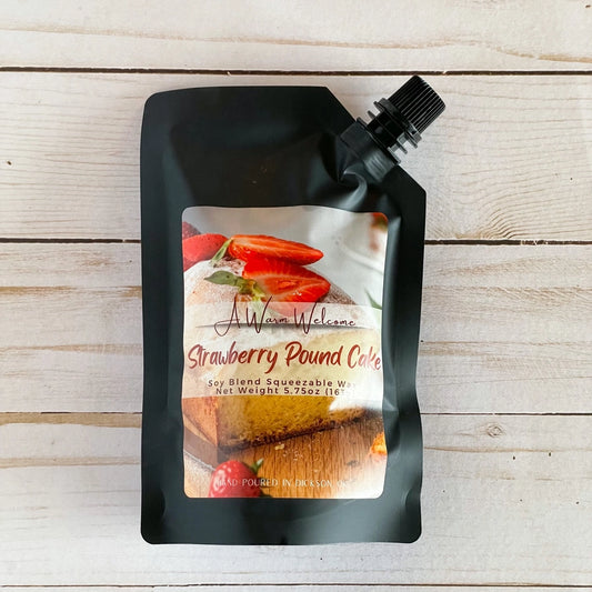 Squeeze Wax Melt-Strawberry Pound Cake Softie