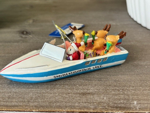 SML PARTY BOAT ORNAMENT