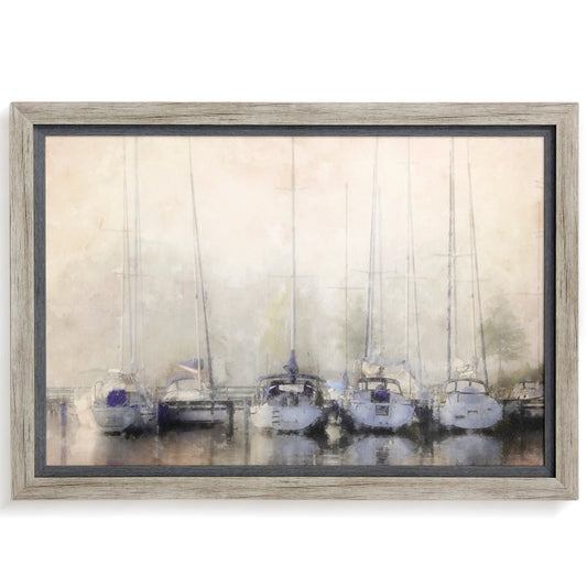 SAILBOATS IN FOG