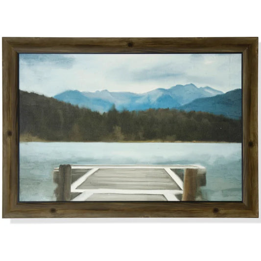 Textured framed dock