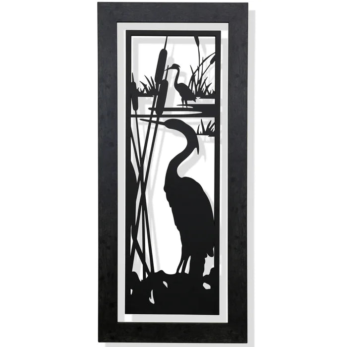 FRAMED METAL EGRETS